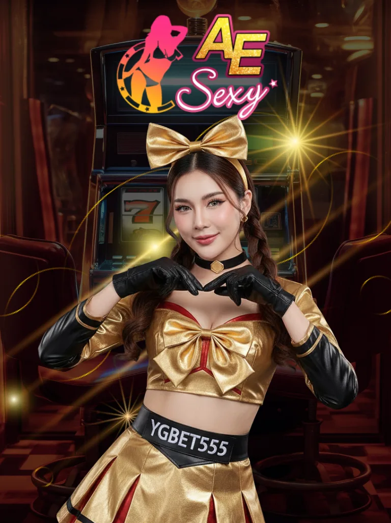 โลโก้ค่าย AE Sexy ใน YGBET555 คาสิโนสดสาวสวย